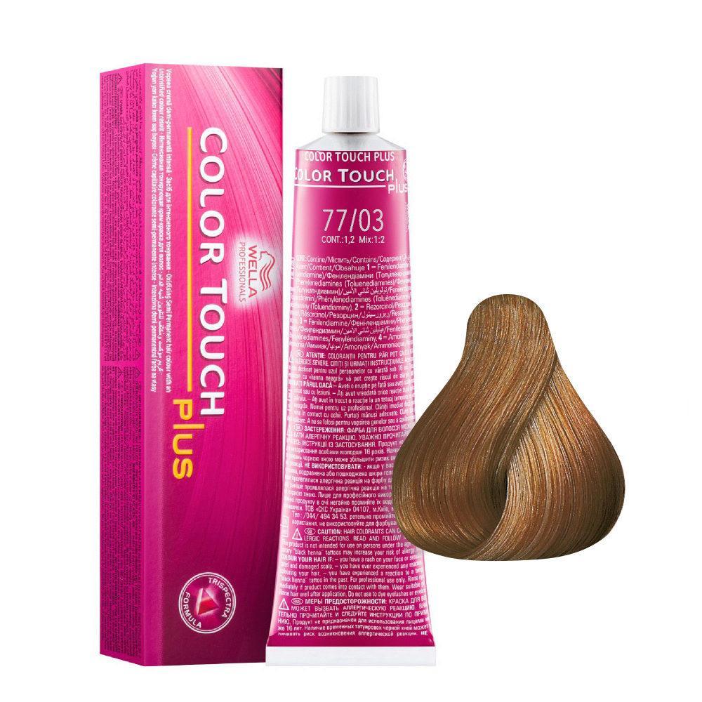 Wella Color Touch Tono Su Tono 60ML 77/03 Biondo Medio Intenso Naturale Dorato