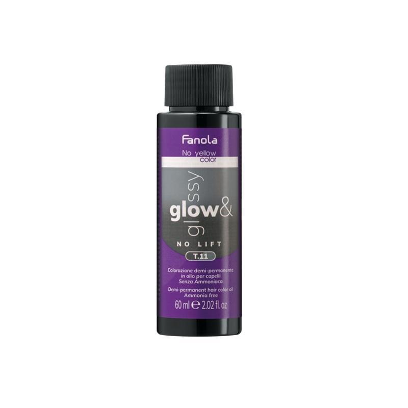 Fanola Glow & Glossy Toner In Olio T.11 Cenere Intenso 60 ML