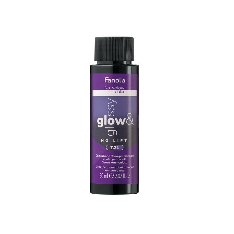 Fanola Glow & Glossy Toner In Olio T.21 Viola Cenere 60 ML