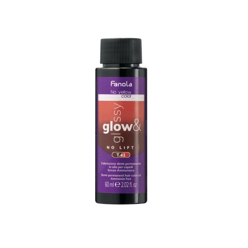 Fanola Glow & Glossy Toner In Olio T.41 Rame Cenere 60 ML