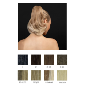 Coda liscia ilaria con pinza rvil. blond