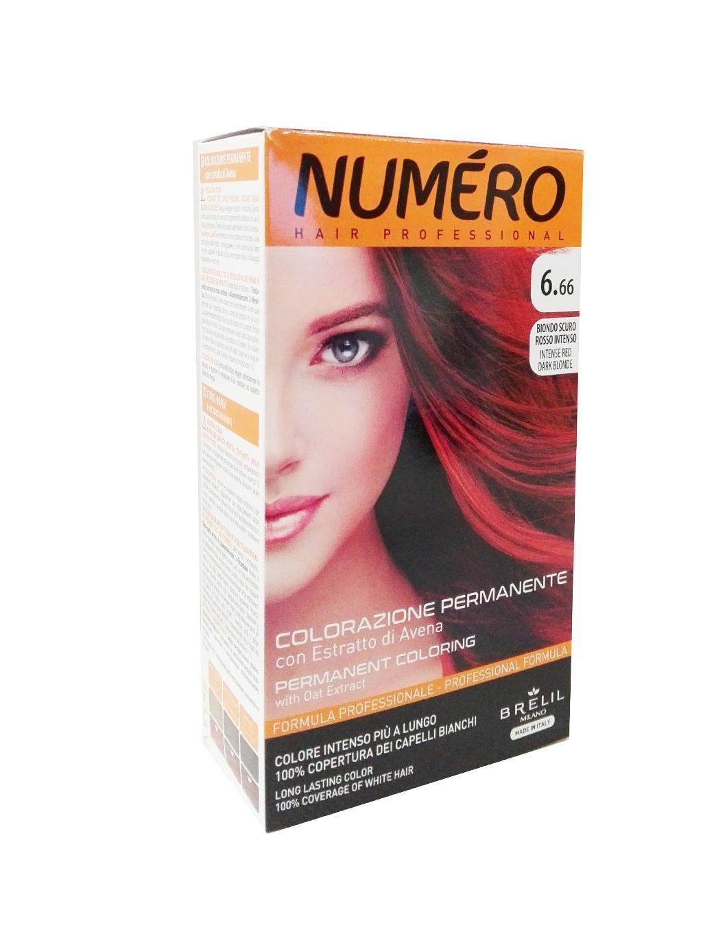 Numero Tinta Colorazione Permanente 6.66 Biondo Scuro Rosso Intenso