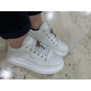Scarpe donna yn polis bianco/argento nâ°41 bybsc9bm01met