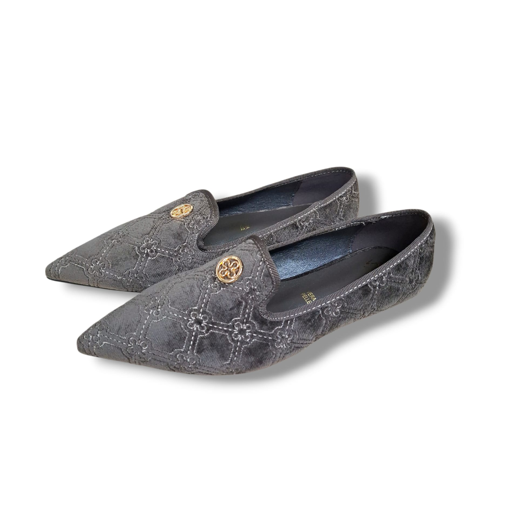 vâ°73 vâ°73 scarpe donna iris winter taupe 73scfv01vel 40 - foto 1 Scarpe donna Iris Winter taupe, vista dall'alto con decorazioni dorate sulla tomaia