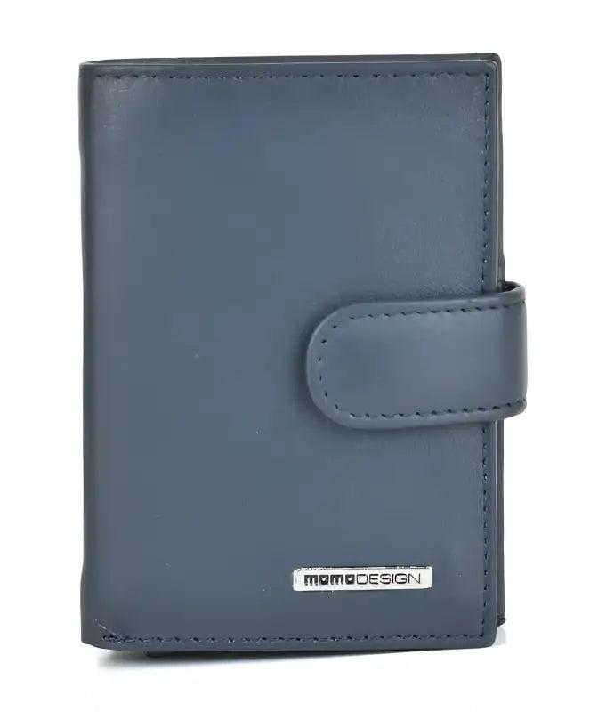 momo design momo design portacarte vera pelle mo-516do blu - foto 1