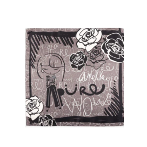 Foulard quadrado 70x70cm nero 41480-314