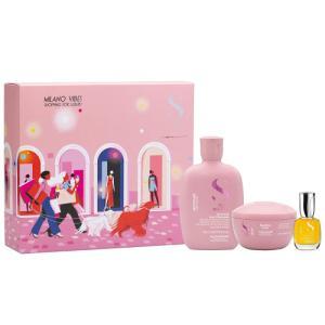 Kit moisture shampoo+mask+cristalli semi di lio pf029640