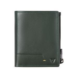 Portafoglio piatto con cerniera mag wal army grren 41019557