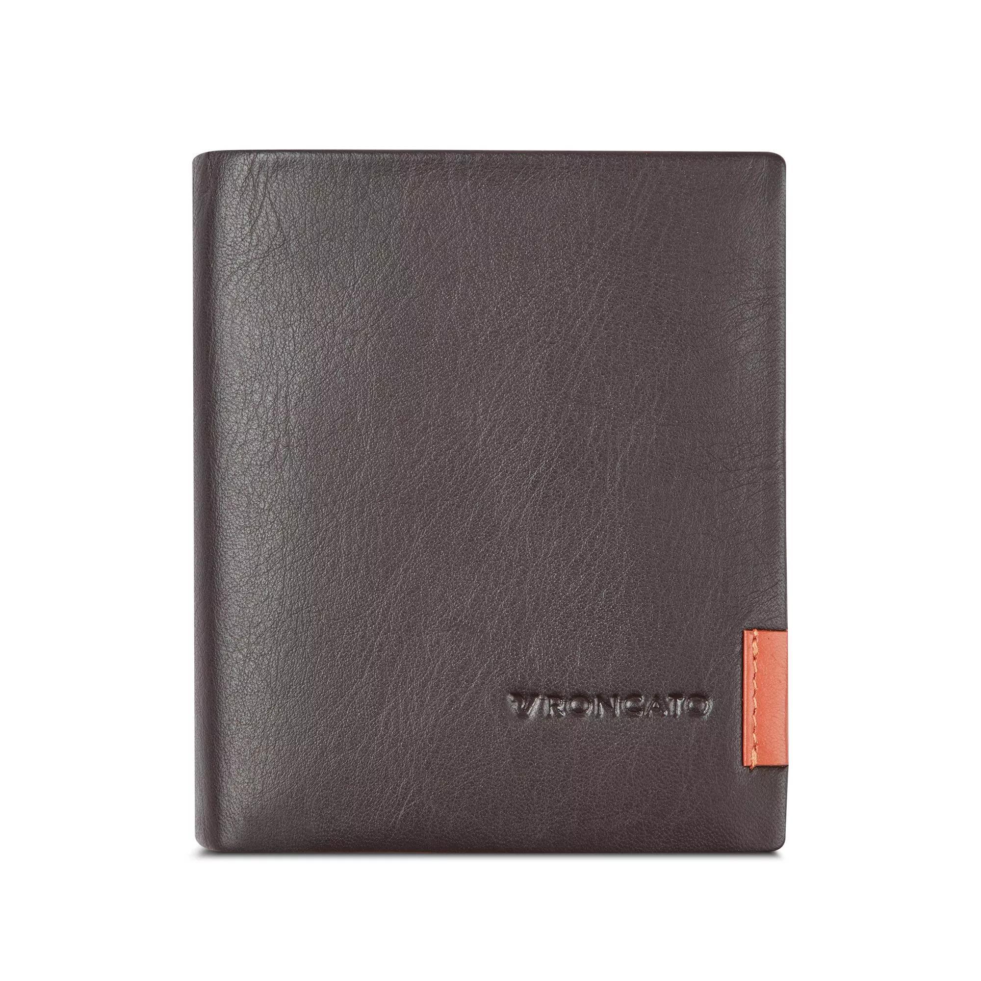 roncato roncato portafoglio piatto con cerniera mag wal 46 marrone 41084644 - foto 1