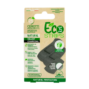 Eco velvet cerotti supporto bambu' compostabile color nero 25 pezzi 78294