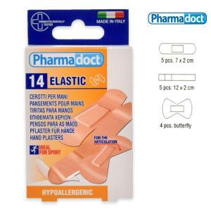 T 14 cerotti mano in tessuto elastico assortiti 78140