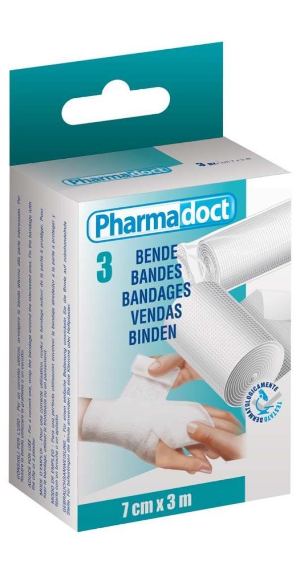 pharmadoc pharmadoct bende idrofile 3mx7cm 3pz-box da 6pz 78037 - foto 1