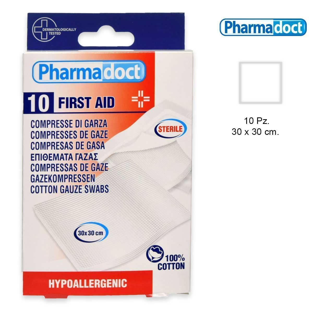 pharmadoc pharmadoct compresse di garza 30 x 30-box da 8pz 78045 - foto 1