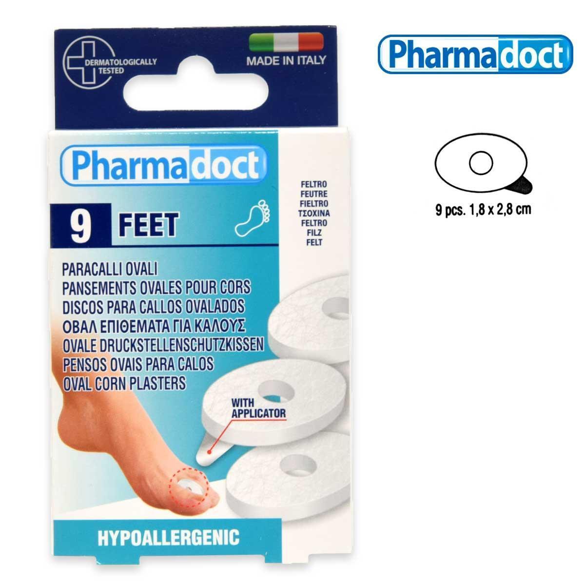 pharmadoc pharmadoct protettivi paracalli ovali feltro 9pz. 78091 - foto 1