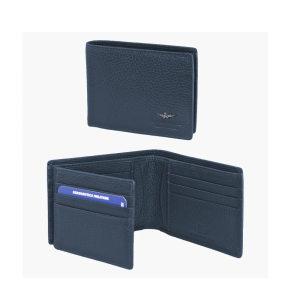 Portafogli uomo pelle blu  am182-bl