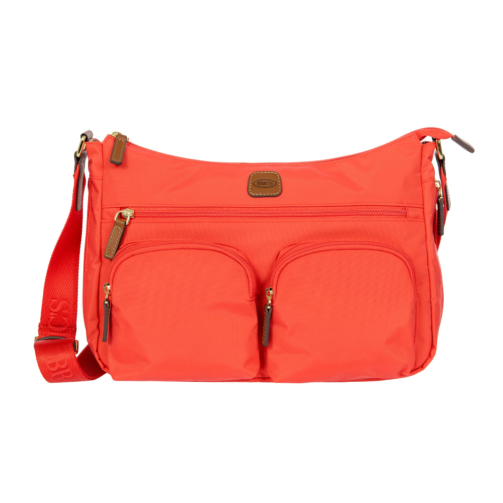 bric's bric's x-collection borsa tracolla 34x24x8/14 bxg45055.209 poppy - foto 1