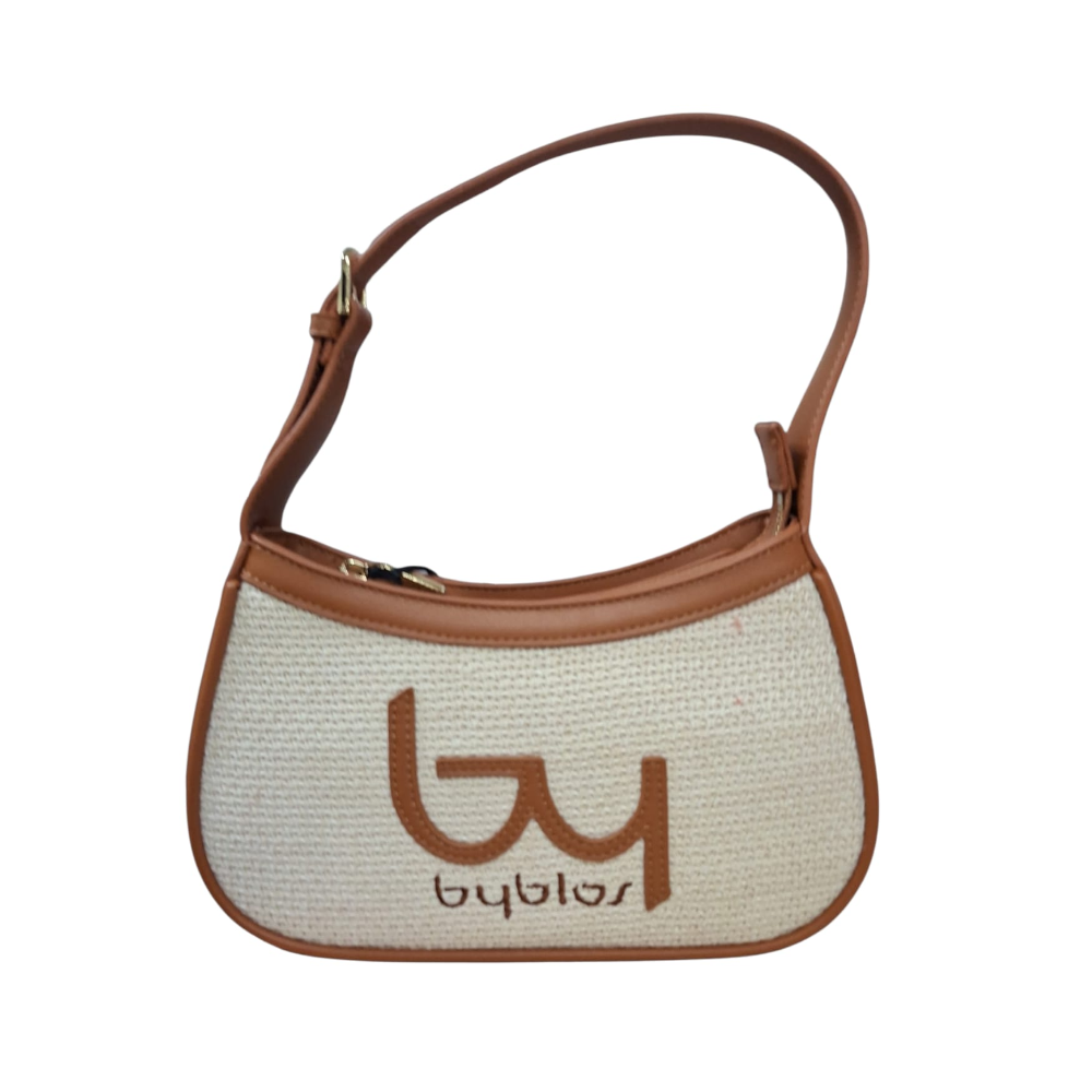 byblos byblos borsa donna seek bybs88b02 naturale/cuoio - foto 1