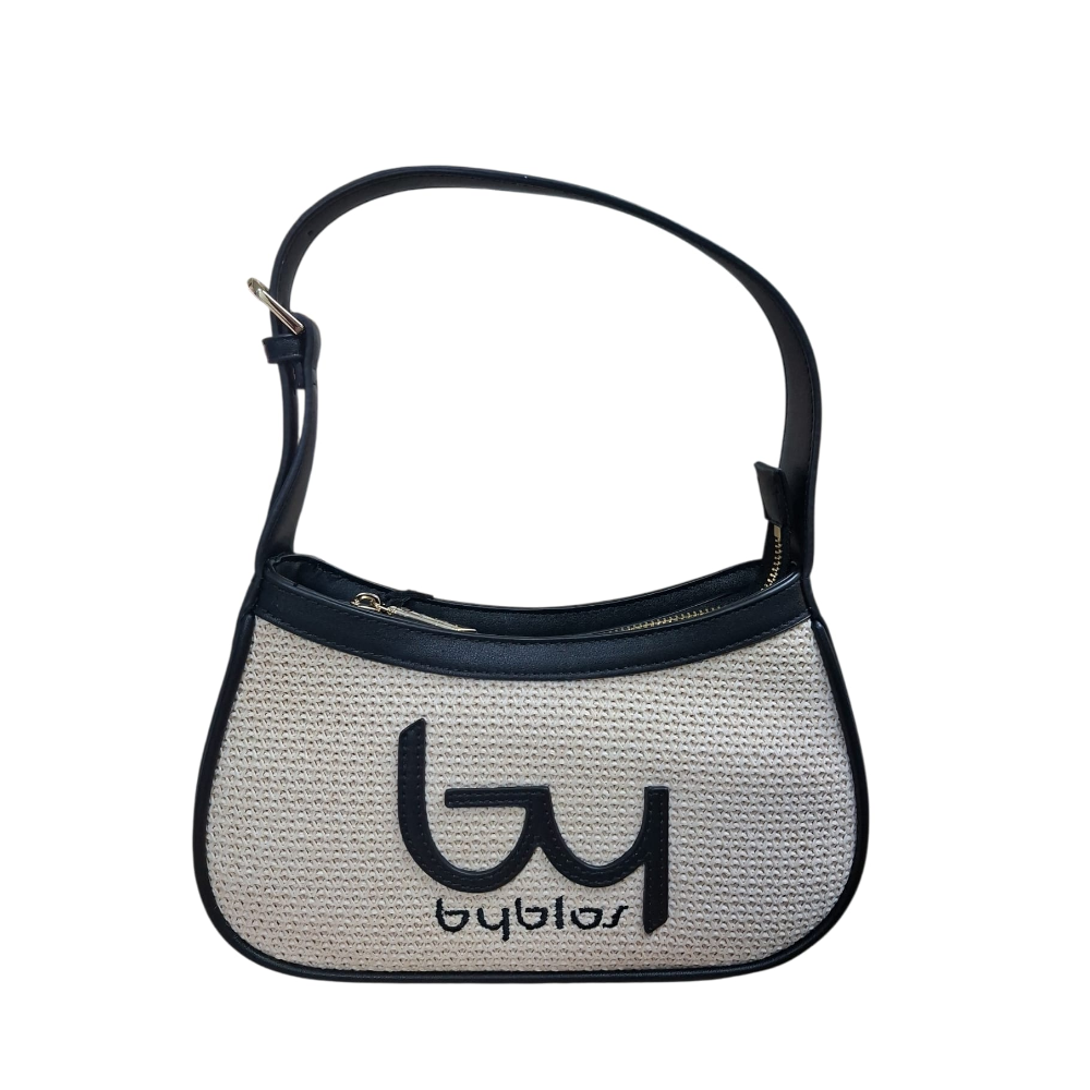 byblos byblos borsa donna seek bybs88b02 naturale/nero - foto 1