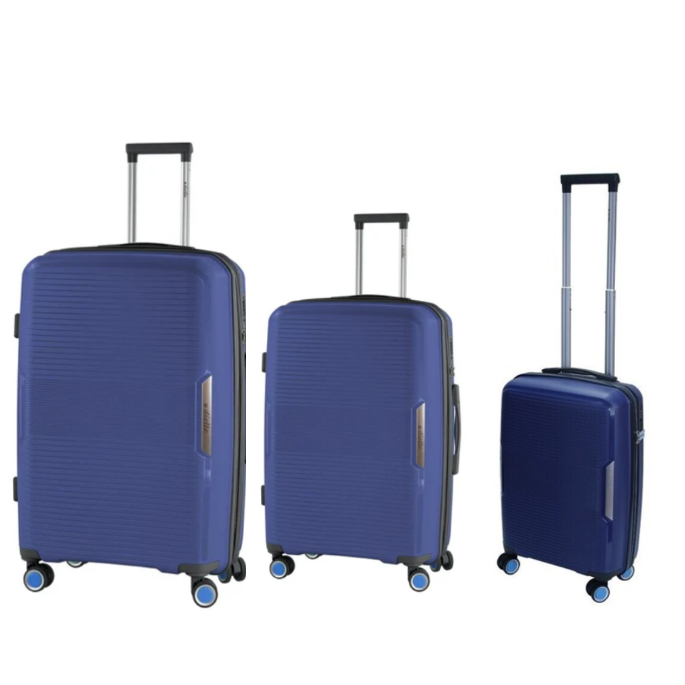 dielle dielle set 3 trolley in pp 55/60/70 blu s180-bl - foto 1