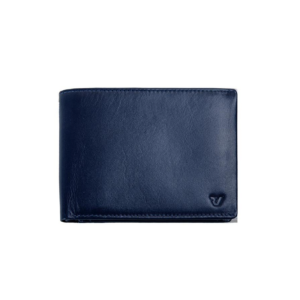 Portafoglio orizzontale con patta laterale pascal navy 41290323