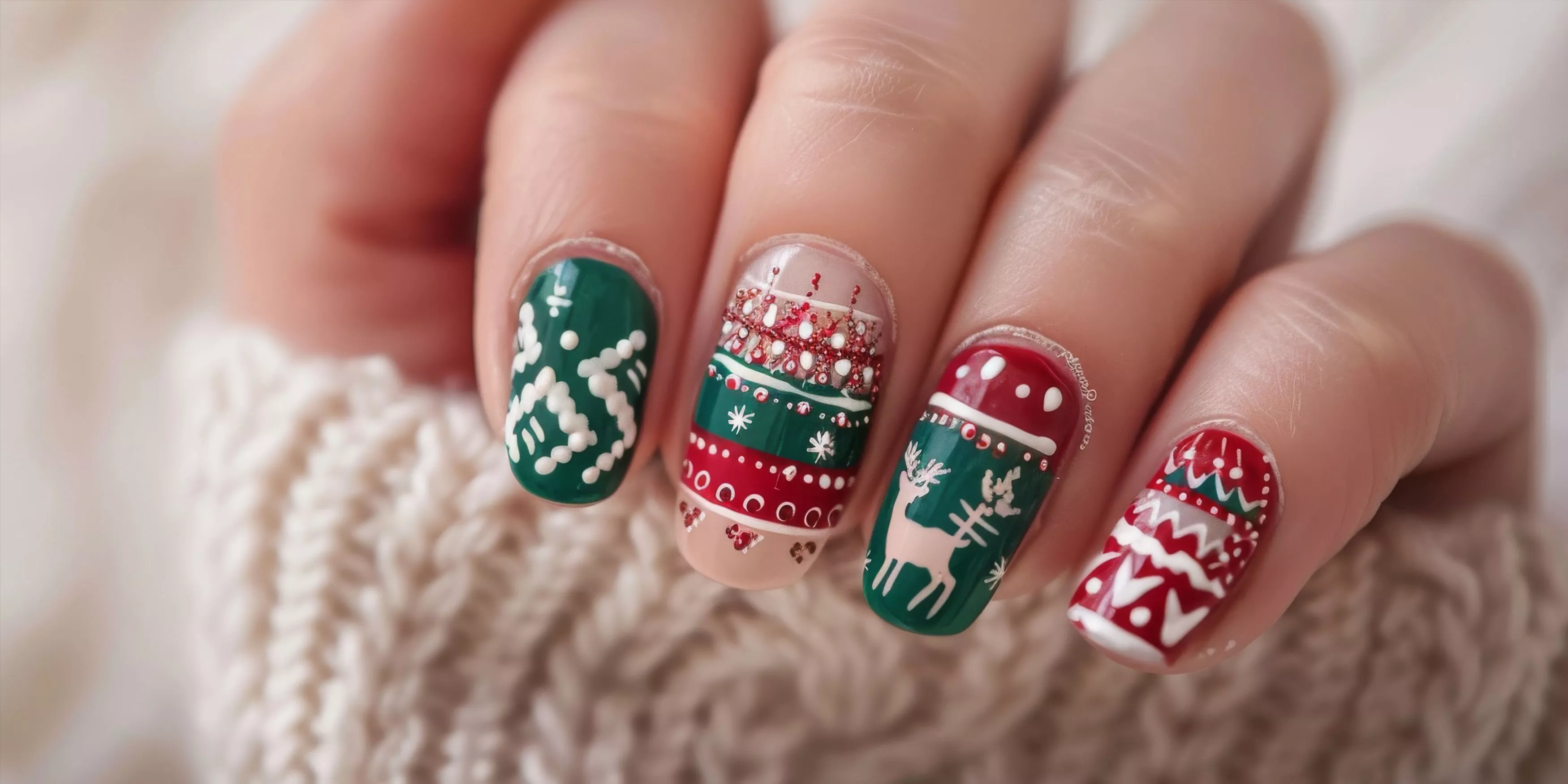 Nail Art natalizia: le tendenze più scintillanti per unghie da favola